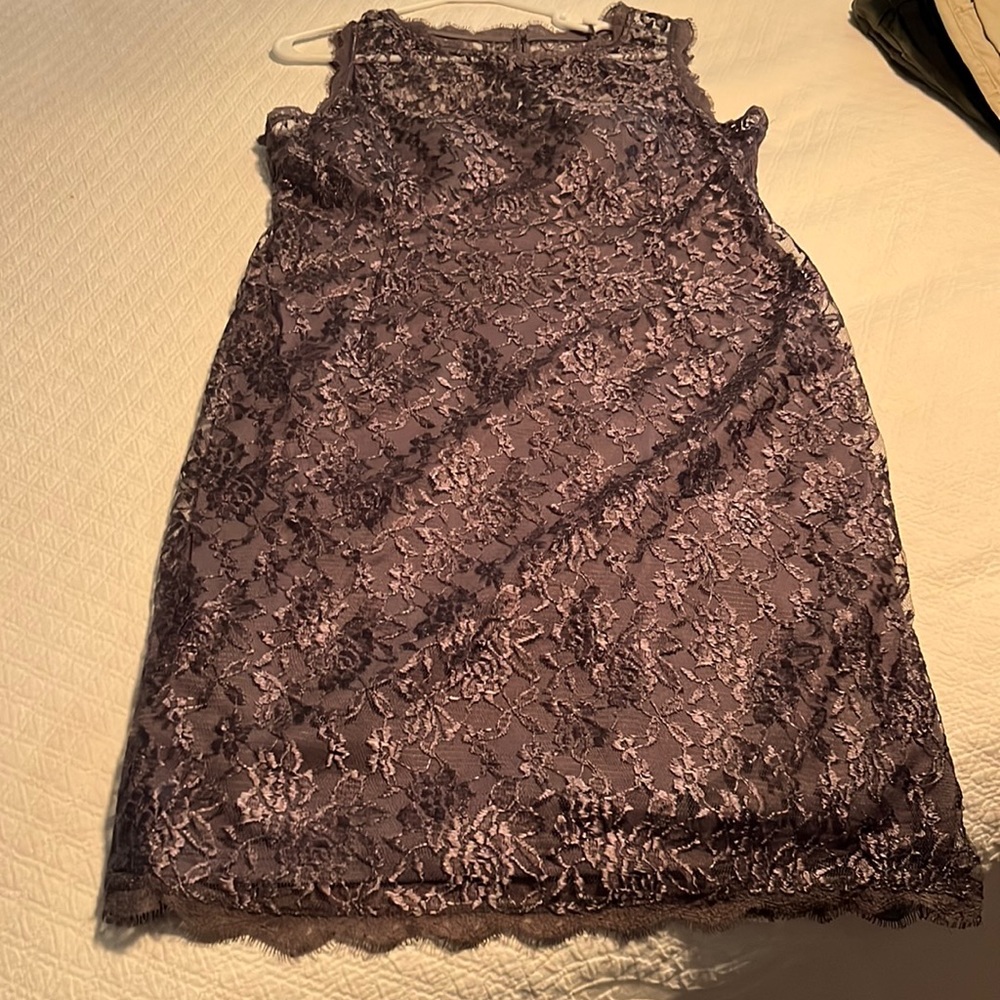 Simply Liliana Grey Lace Dress